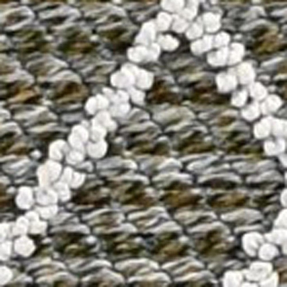 4' X 6' Gray Southwestern Indoor Outdoor Area Rug