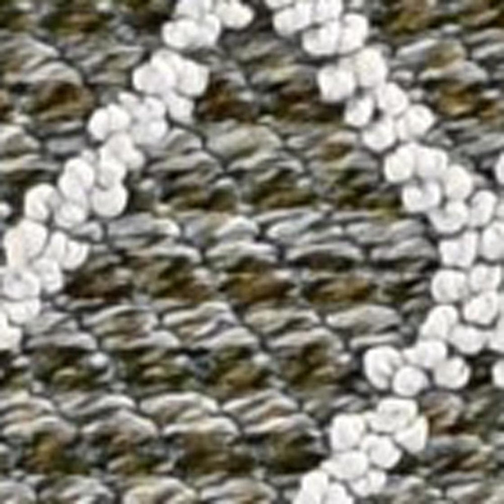 4' X 6' Gray Southwestern Indoor Outdoor Area Rug