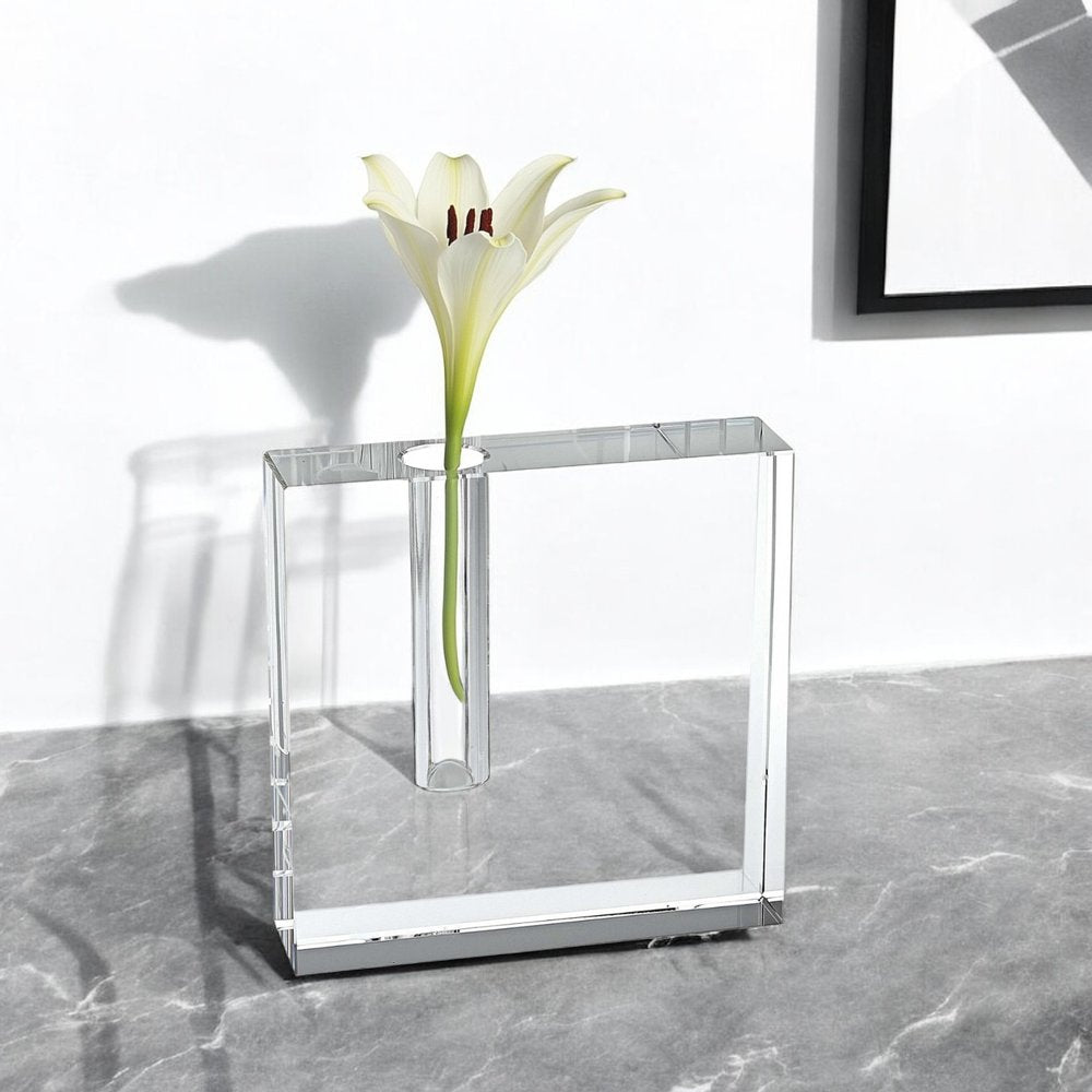 5" Clear Lead Free Crystal Bud Vase