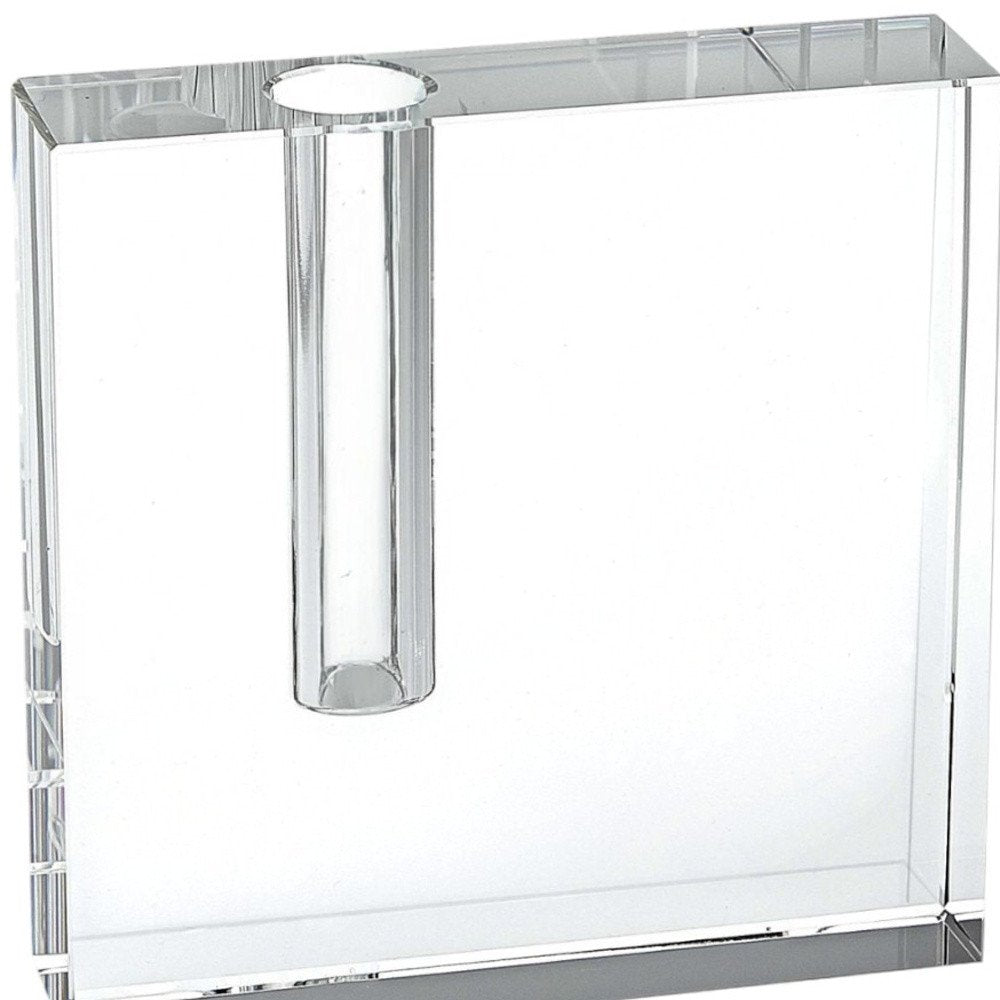 5" Clear Lead Free Crystal Bud Vase