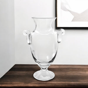 12" Clear Cylinder Lead Free Crystal Table Vase