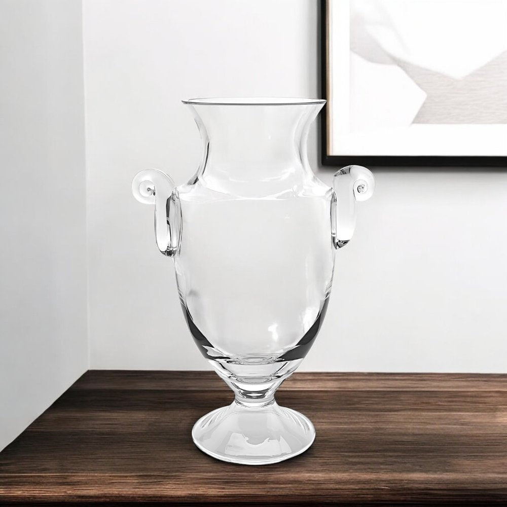 14" Clear Cylinder Lead Free Crystal Table Vase