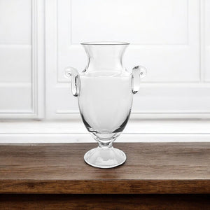 12" Clear Cylinder Lead Free Crystal Table Vase