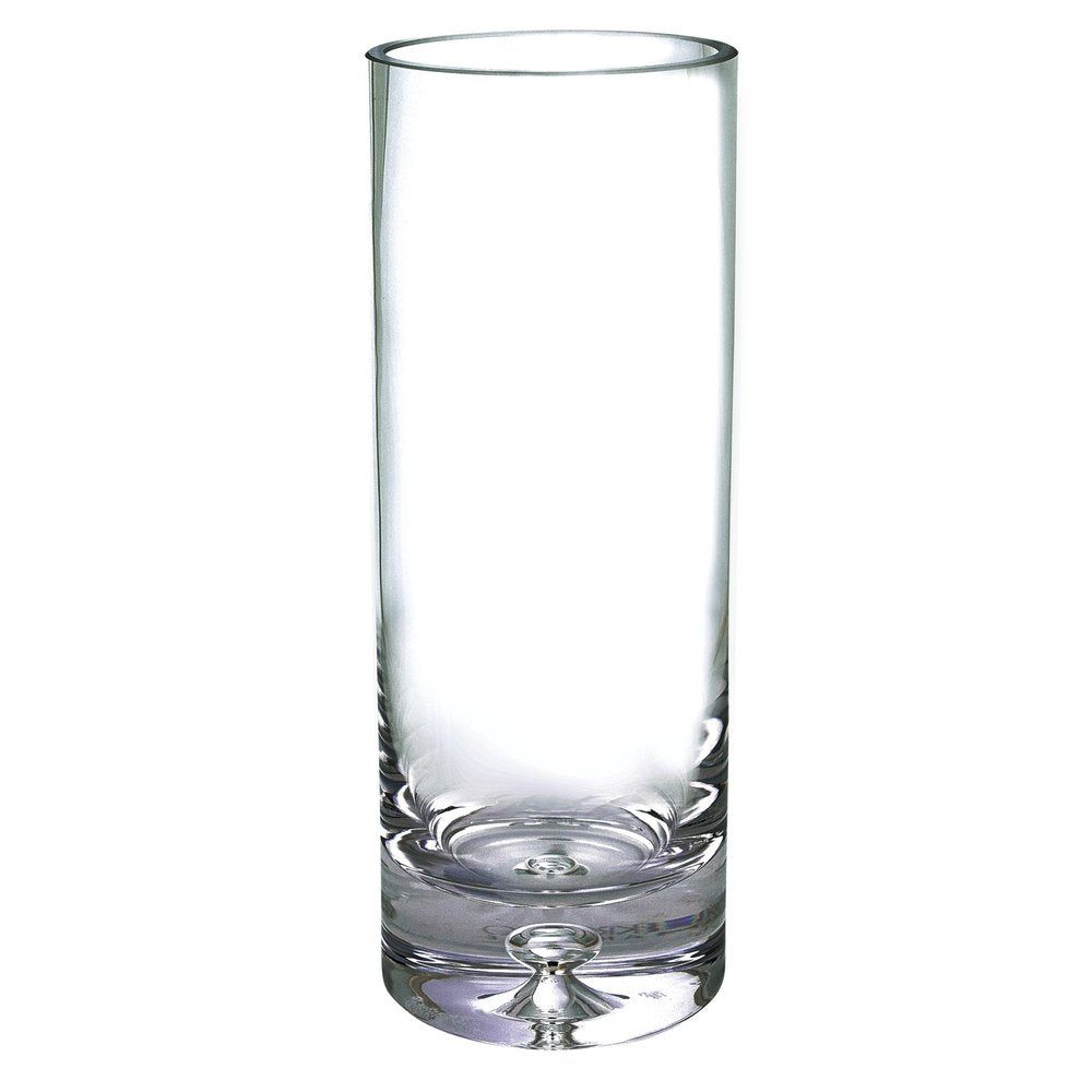 11" Clear Cylinder Crystal Table Vase