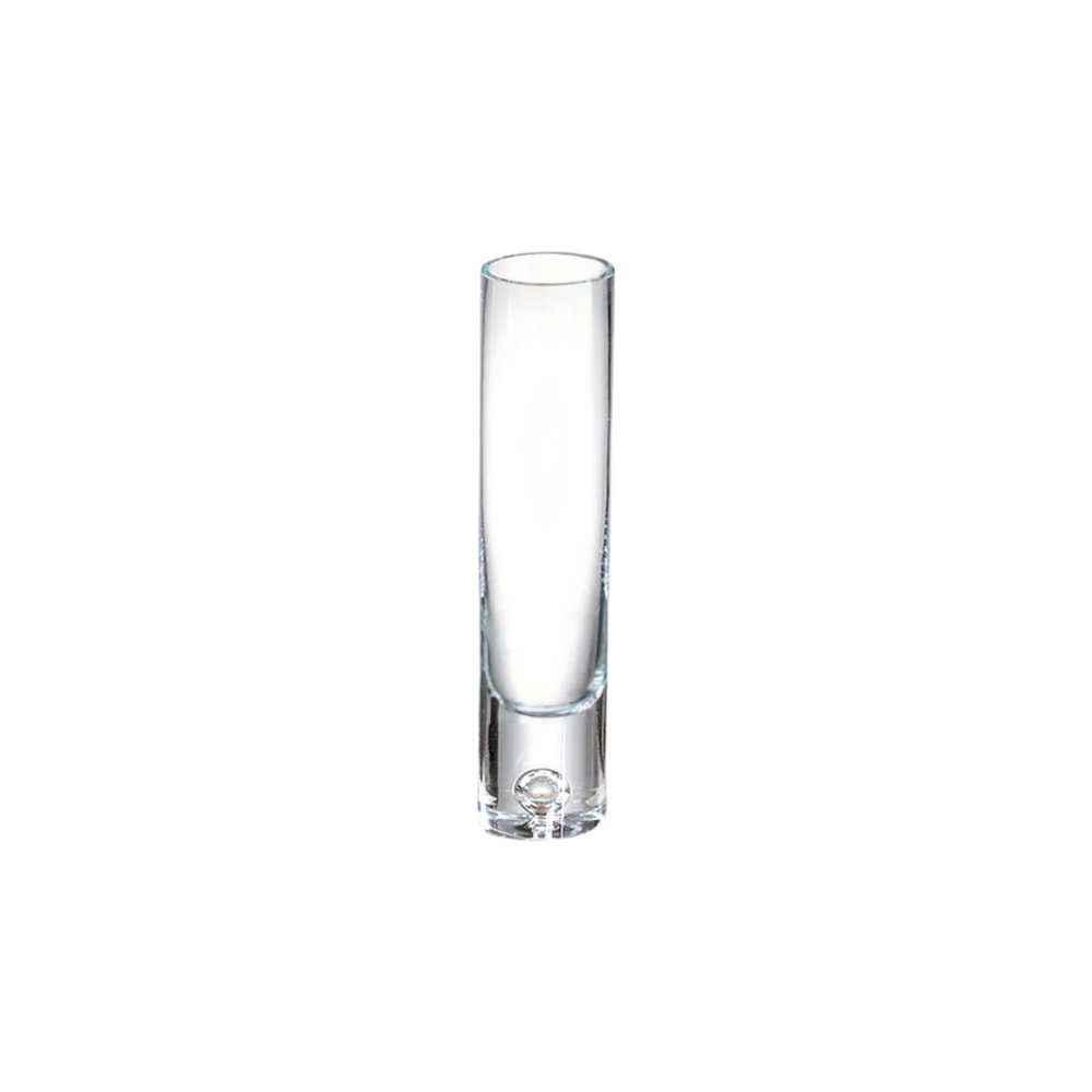 9" Clear Cylindrical Lead Free Crystal Bud Table Vase