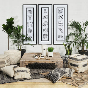 48" Natural Wood Distressed Coffee Table