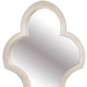 34" Natural Novelty Wood Framed Accent Mirror