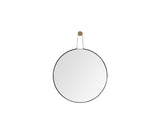 26" Black Wood Mirror