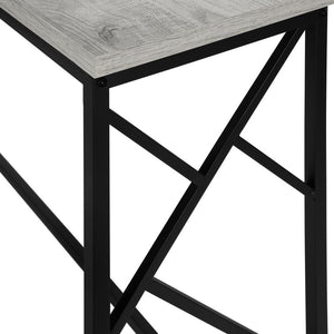 44" Gray and Black Frame Console Table
