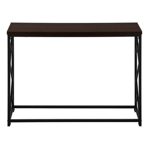 44" Brown And Black Frame Console Table