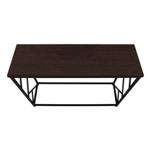 44" Brown And Black Frame Console Table