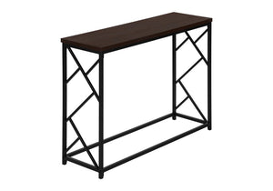 44" Brown And Black Frame Console Table