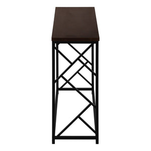 44" Brown And Black Frame Console Table