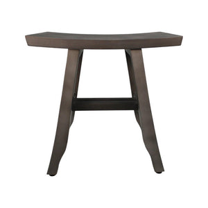18" Antiqued Gray Teak Rectangular Shower Bench