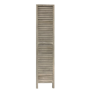 67" Gray Folding Three Panel Screen Room Divider