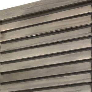 67" Gray Folding Three Panel Screen Room Divider