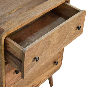 3 Drawer Mini Curved Chest by Couch.com