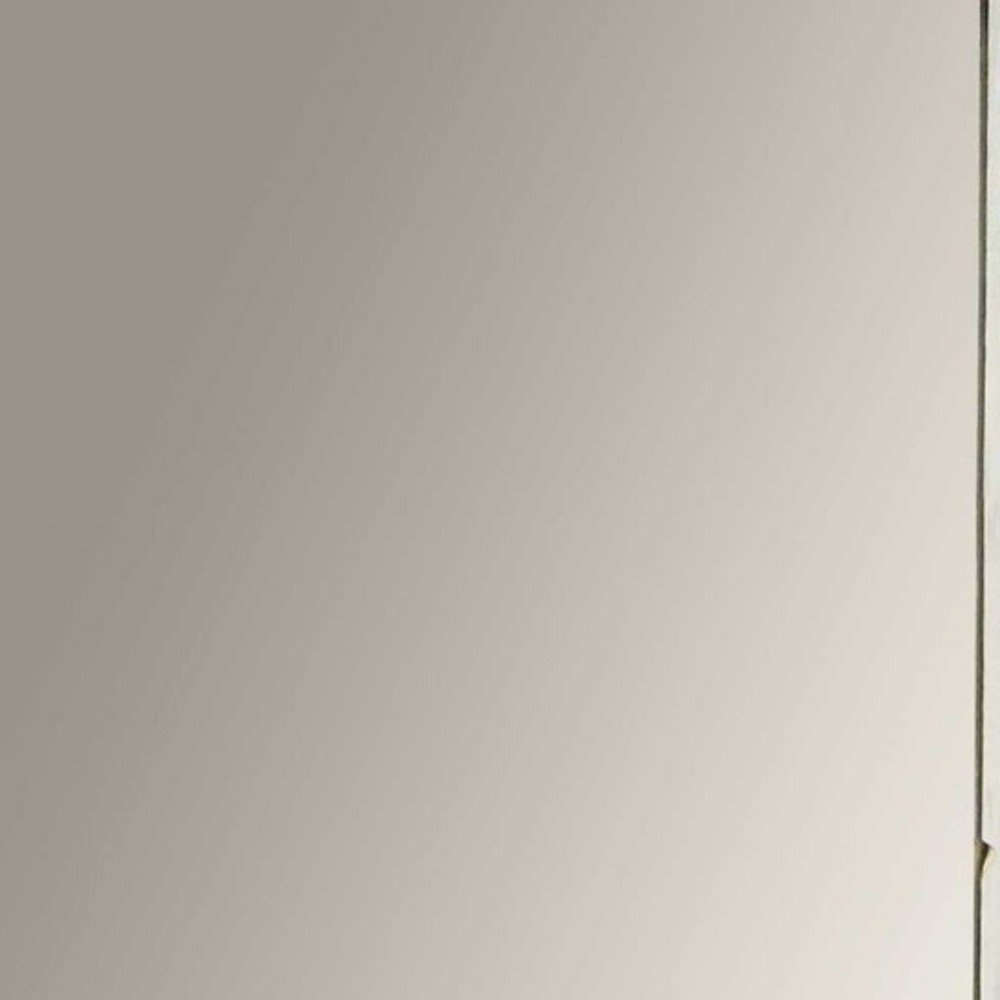 Rectangular Rustic White Wash Finish Wall Mirror