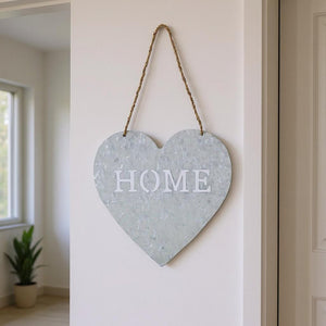 Home Gray Galvanized Cut Out Metal Wall Decor