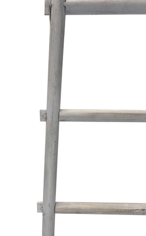 59" X 18" White Wood Hanging Dimensional Sculpture