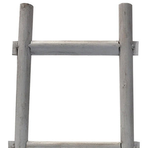 59" X 18" White Wood Hanging Dimensional Sculpture