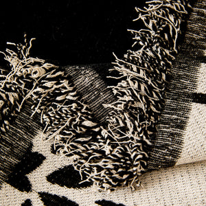 Chenille Jacquard Sofa Throw Cover with Tassel Soft Thick Couch Protector Blanket