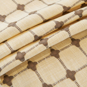 Grid Textured Sofa Cover with Sheer Ruffle Skirt, Pet-Friendly Sofa Throw Slipcover