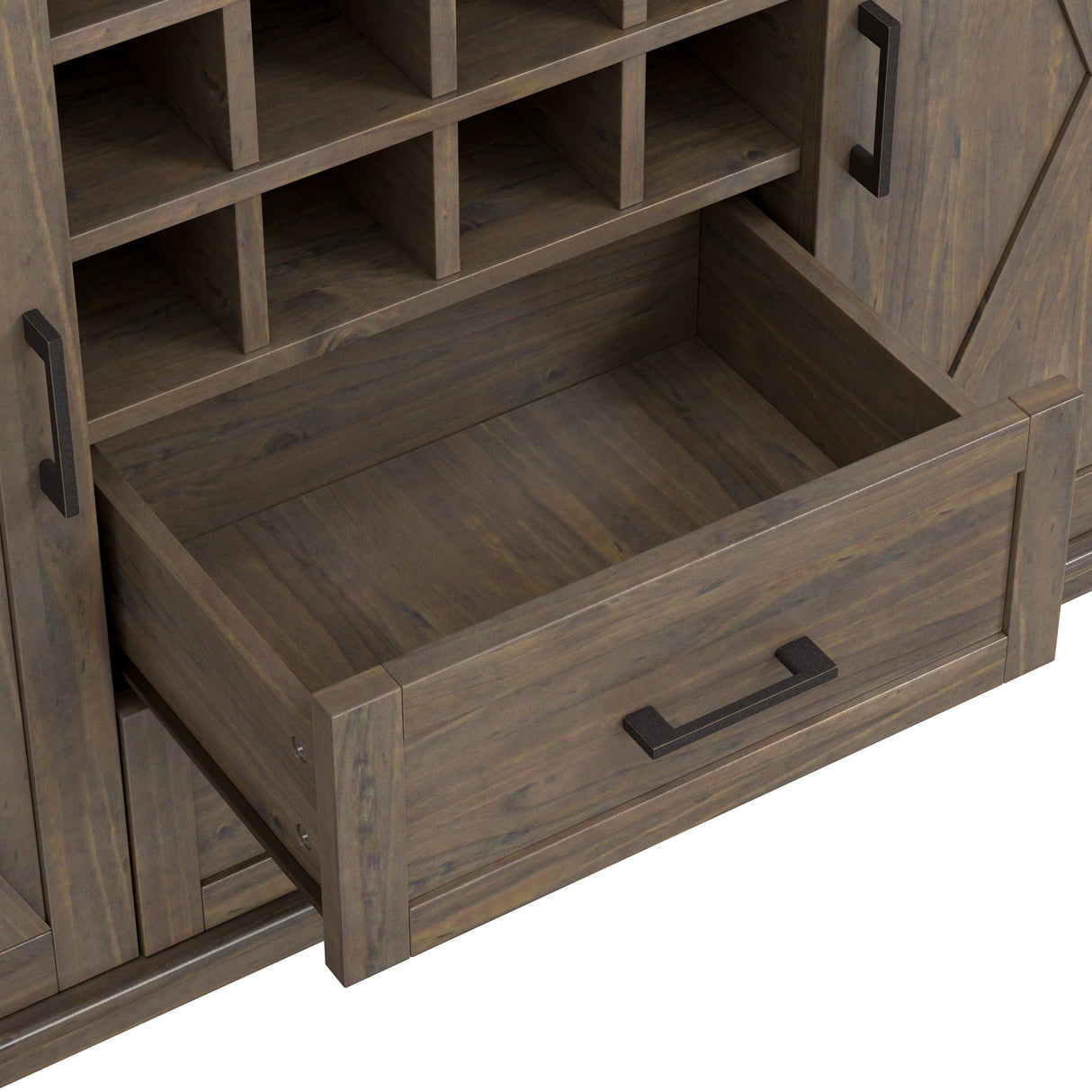 Ela - Sideboard With Wine Storage - Smoky Brown by Couch.com