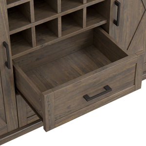 Ela - Sideboard With Wine Storage - Smoky Brown by Couch.com