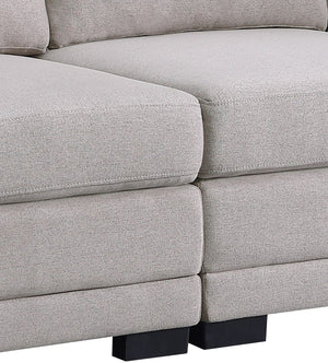 Kristin - Linen Fabric Reversible Sectional Sofa by Couch.com