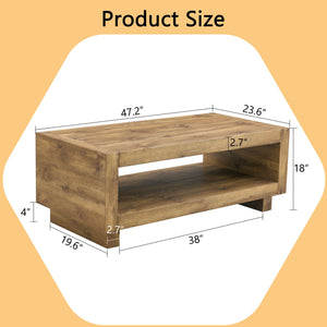 Modern Minimalist Rectangular Coffee Table by Couch.com