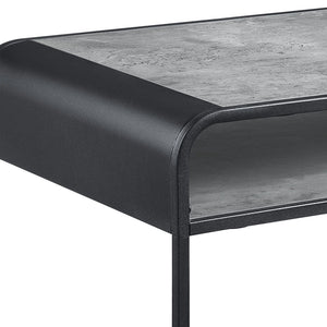 Raziela - Concrete Coffee Table - Black / Gray by Couch.com