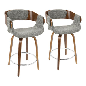 Elisa - Mid Century Modern Counter Stool (Set of 2) by Couch.com