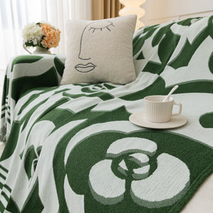 Chenille Sofa Cover Blanket, Couch Cover Blanket Throws for Couches Living Room Furniture Throw Covers