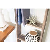 60" X 13" Gray Wood Hanging Dimensional Sculpture