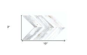 Set of Three White Wood Novelty Hanging Dimensional Sculpture