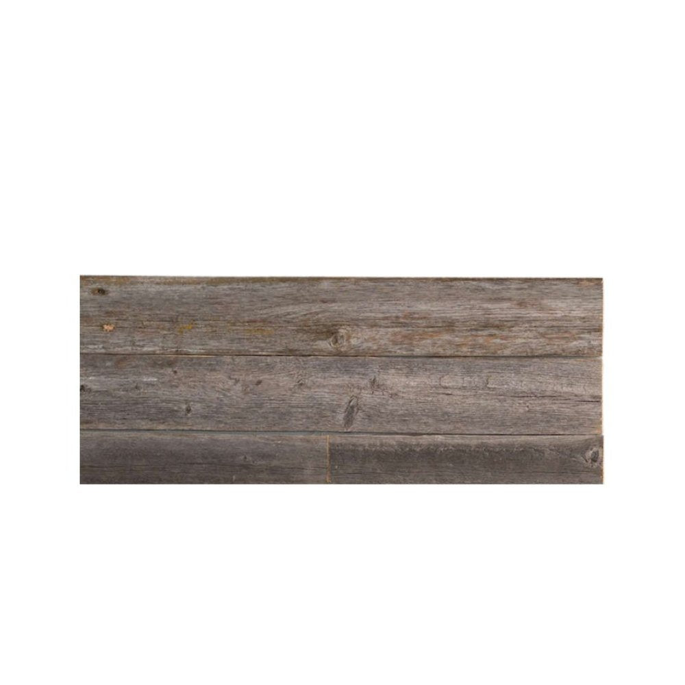 Set of Six 4" X 48" Gray and Brown Wood Plank Wall Decor