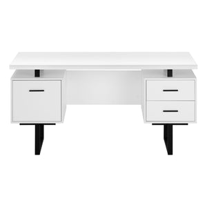 Computer Desk For Home Office, Laptop, Left, Right Set - Up, Storage Drawers, Contemporary & Modern by Couch.com