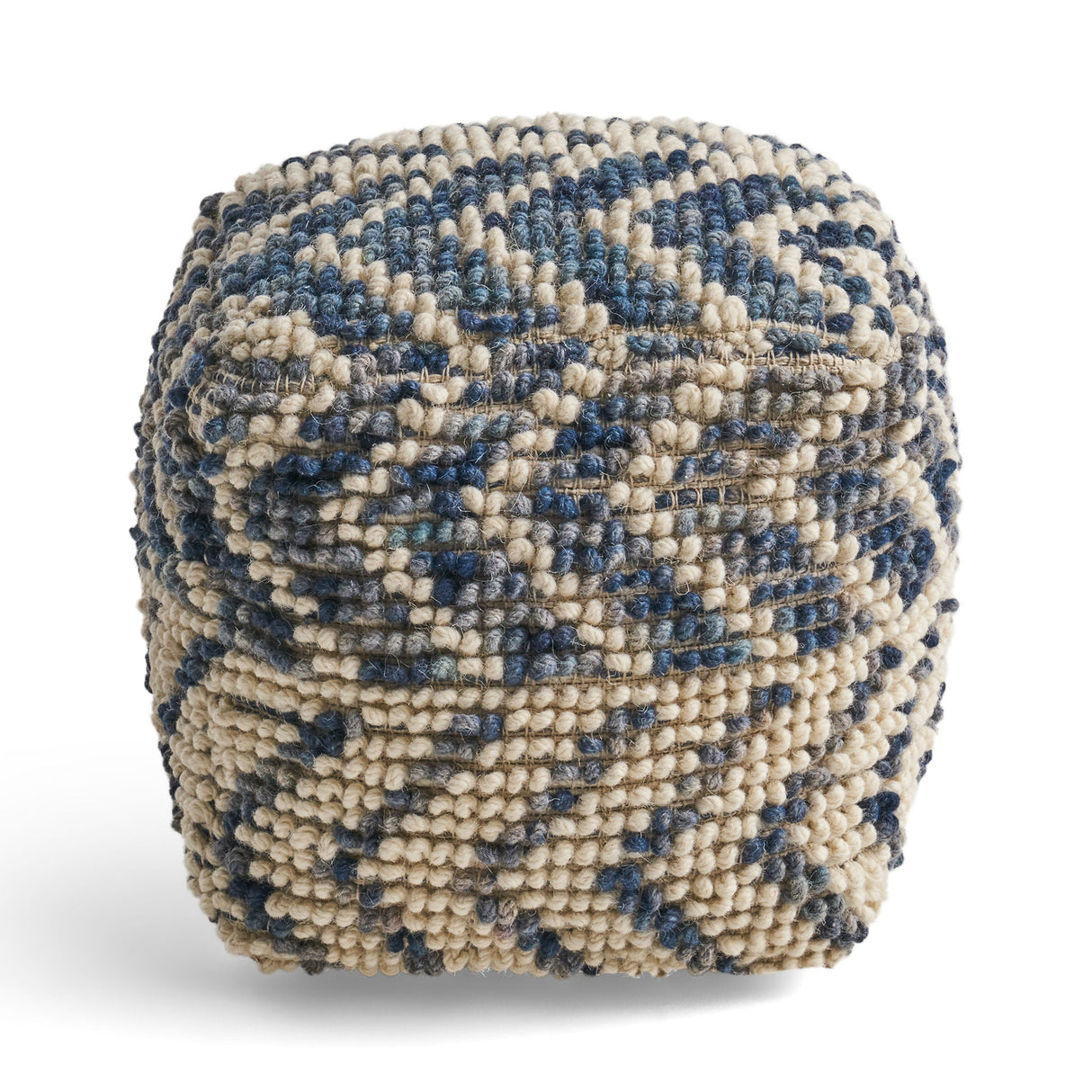 Alina - Wool And Cotton Pouf - Natural by Couch.com
