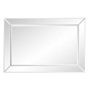 36" Glass Framed Accent Mirror