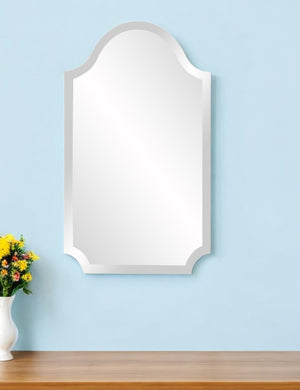 27" Clear Abstract Unframed Accent Mirror