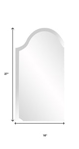 27" Clear Abstract Unframed Accent Mirror