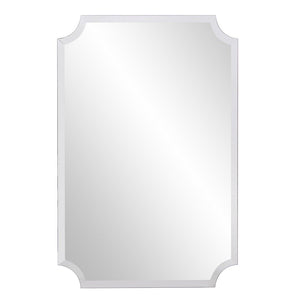 36" Rectangle With Scalloped Corner Unframed Accent Mirror