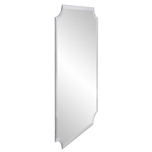 36" Rectangle With Scalloped Corner Unframed Accent Mirror