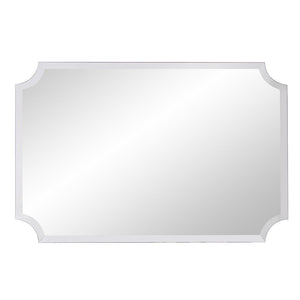 36" Rectangle With Scalloped Corner Unframed Accent Mirror
