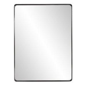 40" Black Metal Framed Accent Mirror