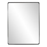 40" Black Metal Framed Accent Mirror