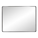 40" Black Metal Framed Accent Mirror
