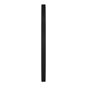 36" Black Round Framed Accent Mirror