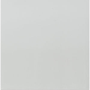 71" Clear And White and Gray Glass And Stainless Steel Pedestal Base Dining Table